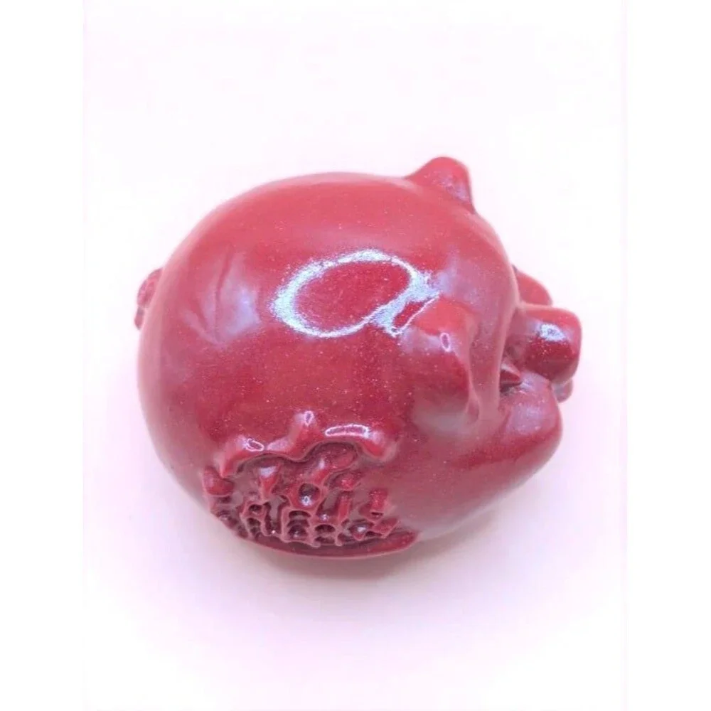 Adorable Cinnabar Pig Carving